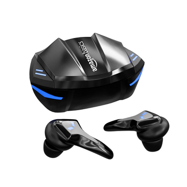 Amazon Basics True Wireless Gaming Earbuds with 60H Playtime, 50ms Low Latency, Fast Charging & IPX5 Water Resistance